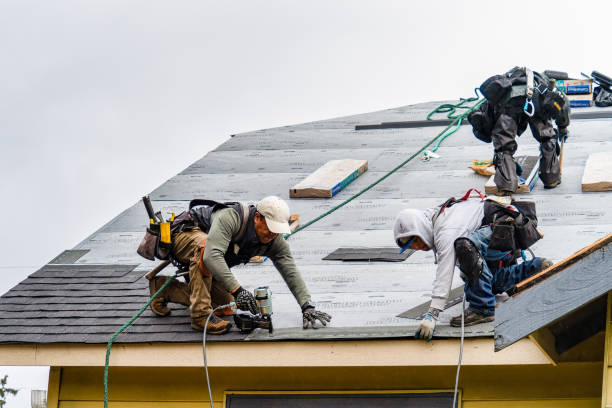 Professional Gutter Installation technician working in Washington, LA